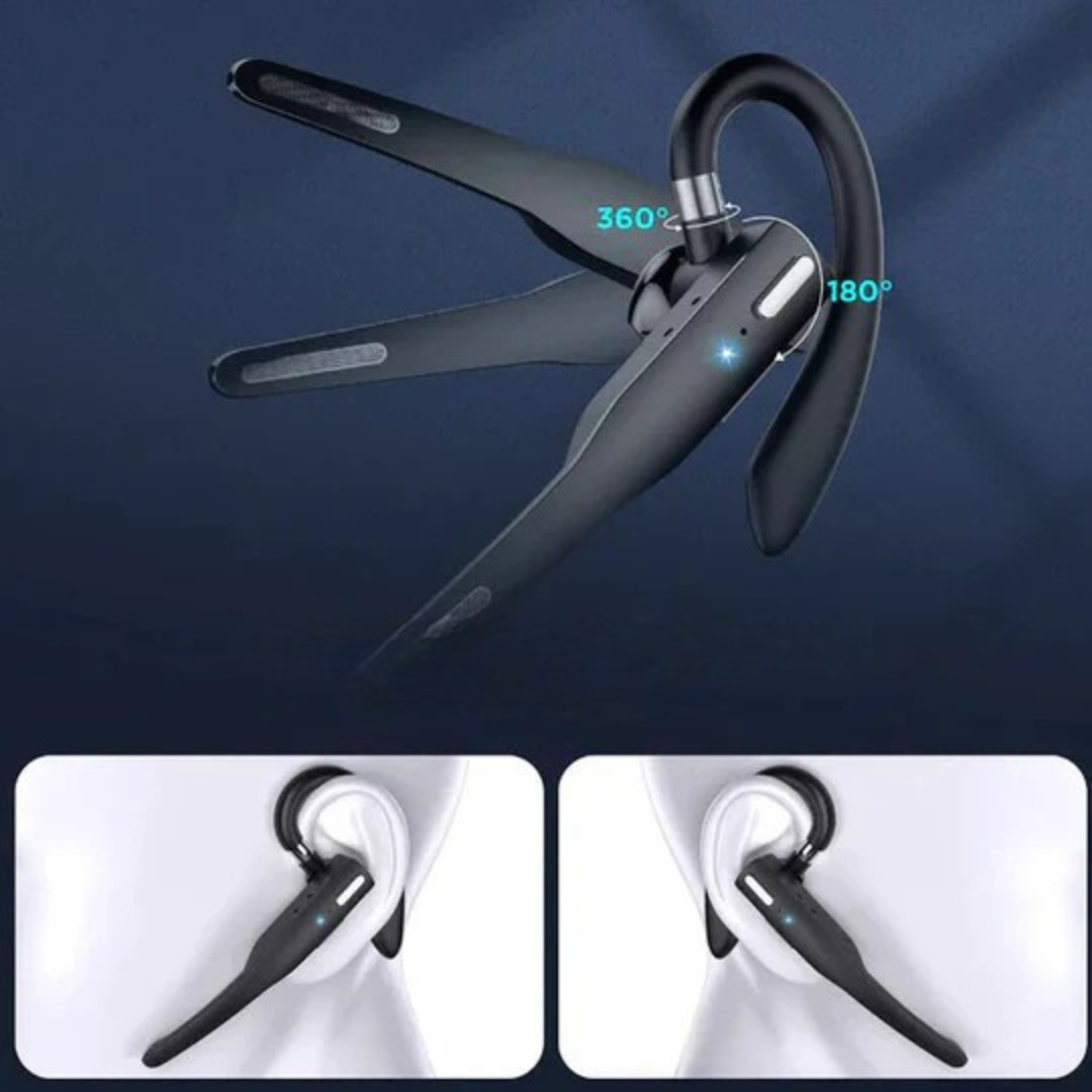 Bluetooth Headset with Noise Cancelling Mic – Ergonomic Wireless Earpiece for Clear Calls 4