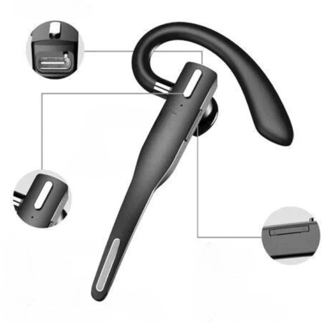 Bluetooth Headset with Noise Cancelling Mic – Ergonomic Wireless Earpiece for Clear Calls 6