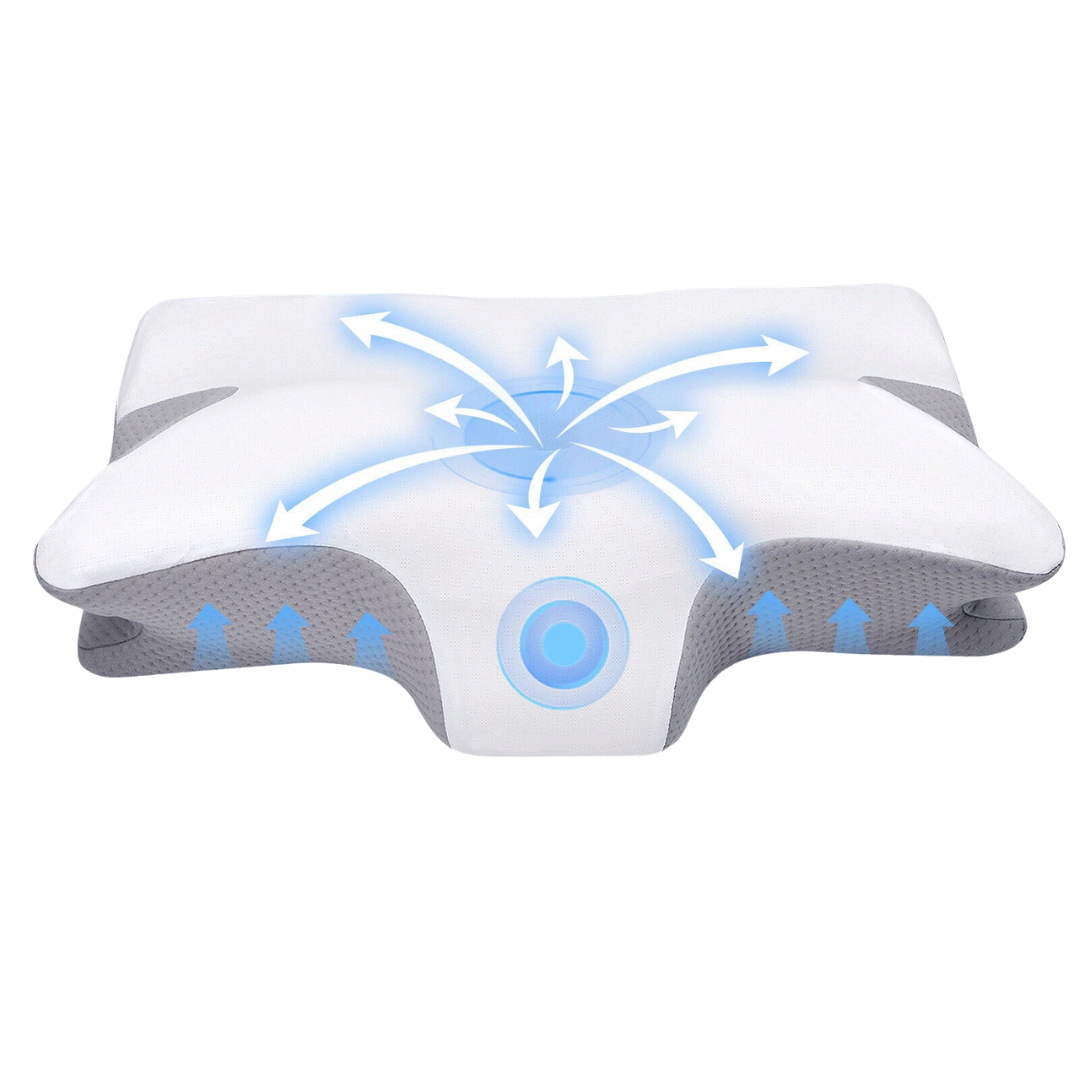 Cervical Neck Support Pillow for Neck Pain Relief – Ergonomic Memory Foam with Hypoallergenic Cover, Ideal for Side and Back Sleepers 0