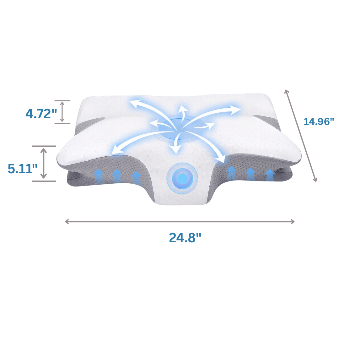 Cervical Neck Support Pillow for Neck Pain Relief – Ergonomic Memory Foam with Hypoallergenic Cover, Ideal for Side and Back Sleepers 4