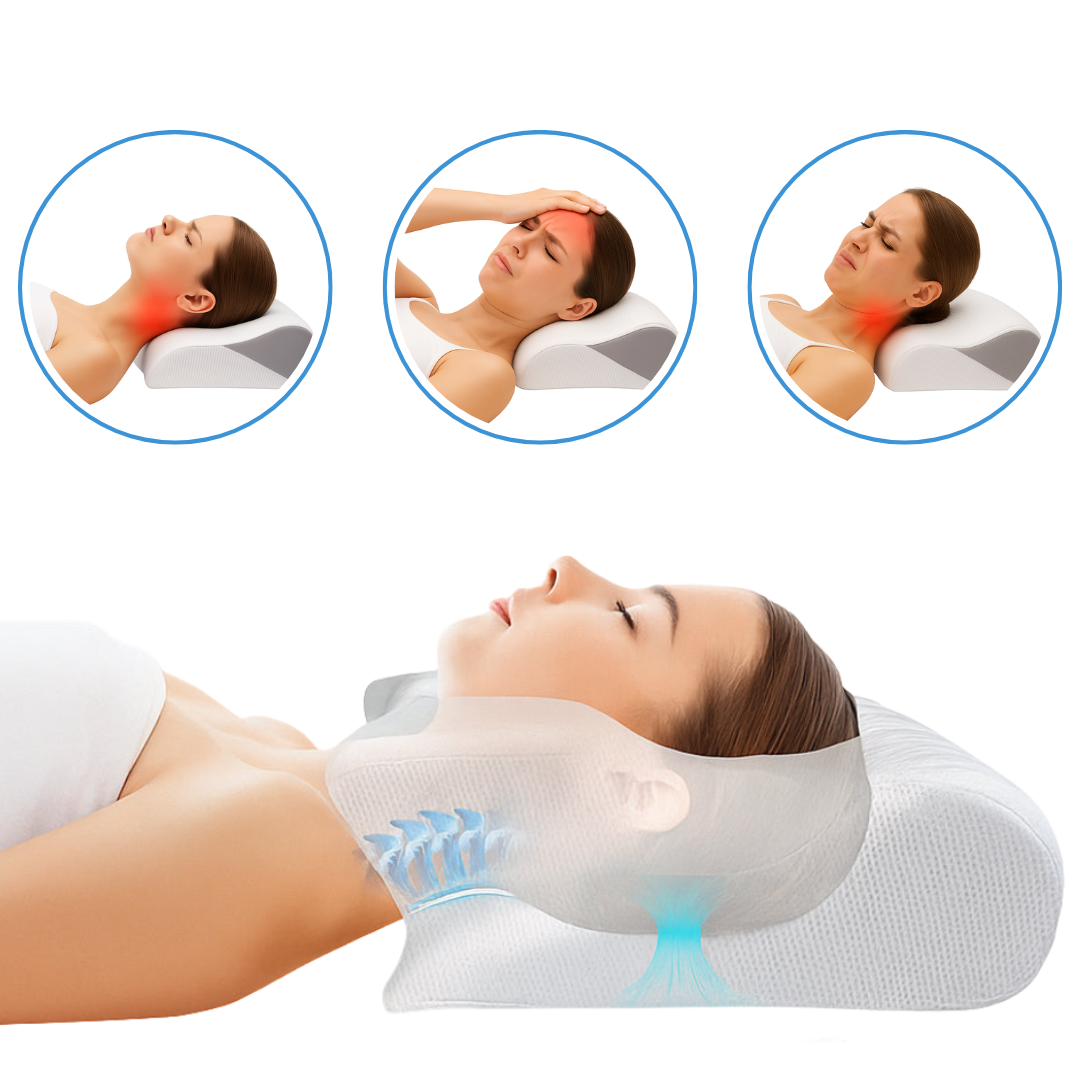 Cervical Neck Support Pillow for Neck Pain Relief – Ergonomic Memory Foam with Hypoallergenic Cover, Ideal for Side and Back Sleepers 5