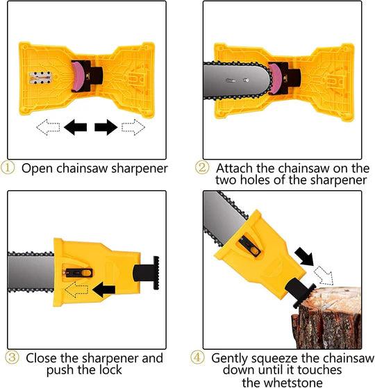 Chainsaw Teeth Sharpener with Quick Sharpening Mechanism – Compatible with 14 to 20 Chainsaw Bars 2