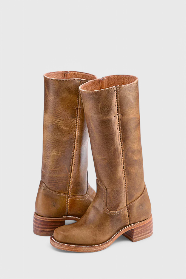 Chic Knee High Boots for Women with Stacked Heel and Round Toe – Elegant and Comfortable 7