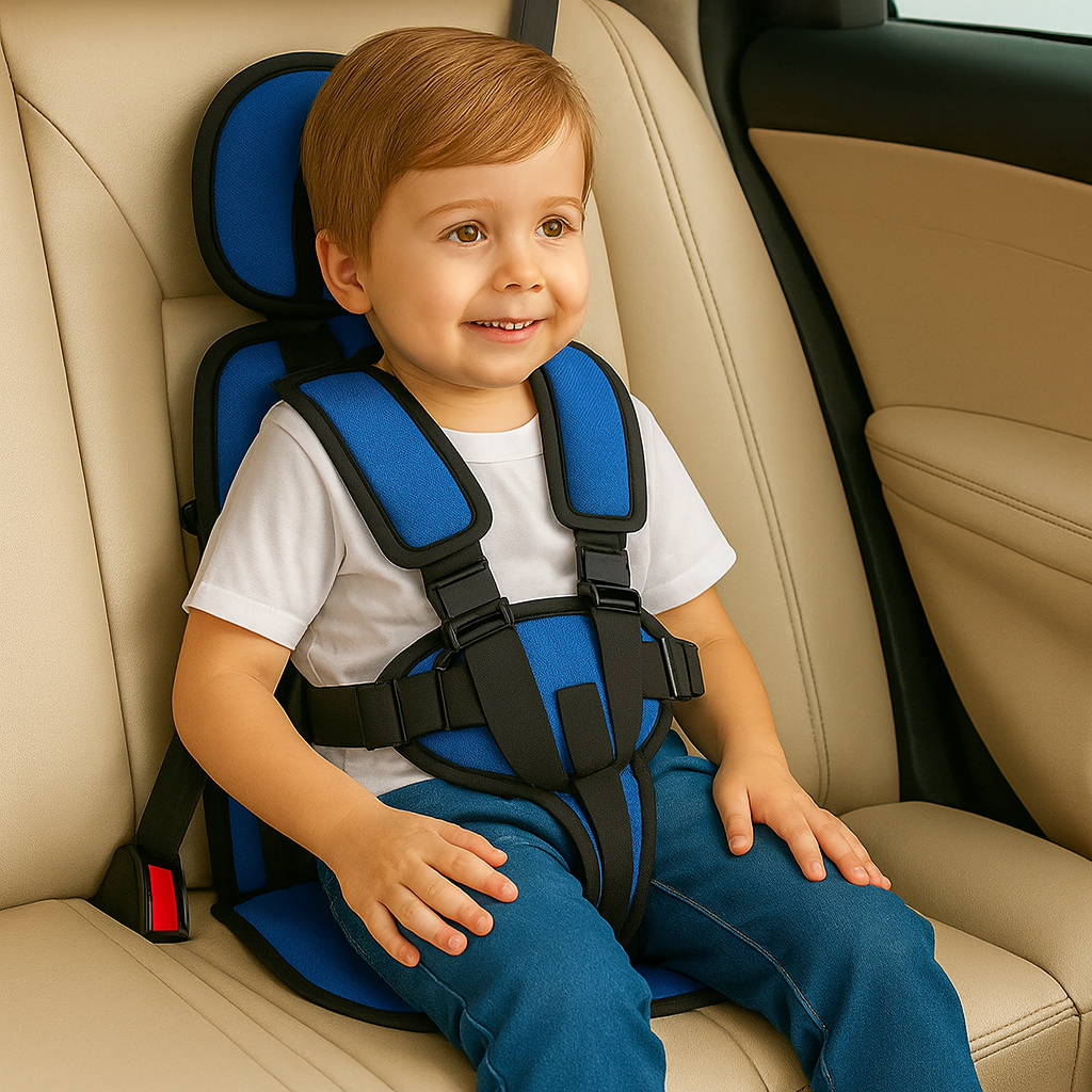 Child Car Booster Seat for Ages 1-14 – Lightweight, Portable, and Crash-Tested Safety 0