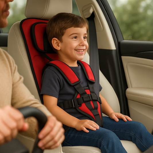 Child Car Booster Seat for Ages 1-14 – Lightweight, Portable, and Crash-Tested Safety 1