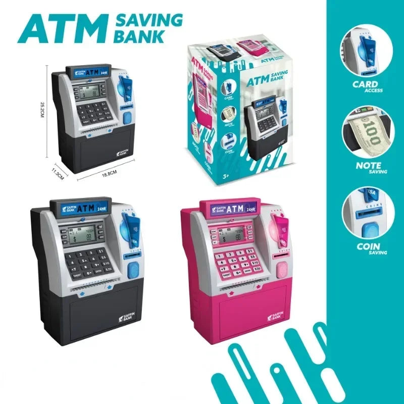 Children's Electronic ATM Piggy Bank with Password Protection, Card Swipe Feature and Interactive Sounds 4