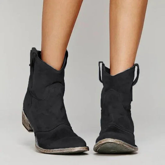 Classic Black Cowboy Boots for Women – Durable Western Style with All-Day Comfort 1