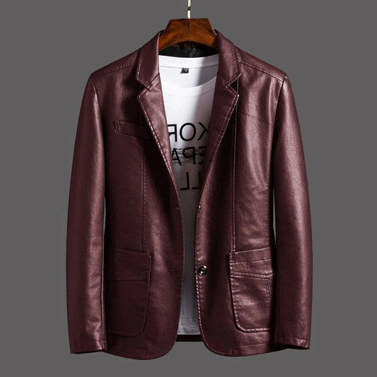 Classic Genuine Leather Jacket for Men – Timeless Style and Durable Comfort 1