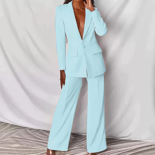 Classy Blazer and Elegant Trousers Set – Stylish and Versatile Outfit 1