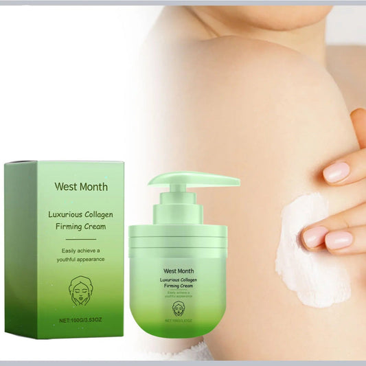 Collagen Firming Cream 100g - Hydrating Skin Tightening Cream for All Skin Types, Reduces Fine Lines and Restores Elasticity 0