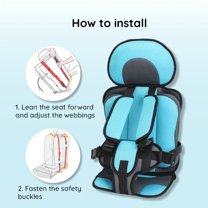 Comfortable Child Car Booster Seat for Safe Travel – Lightweight and Portable 5