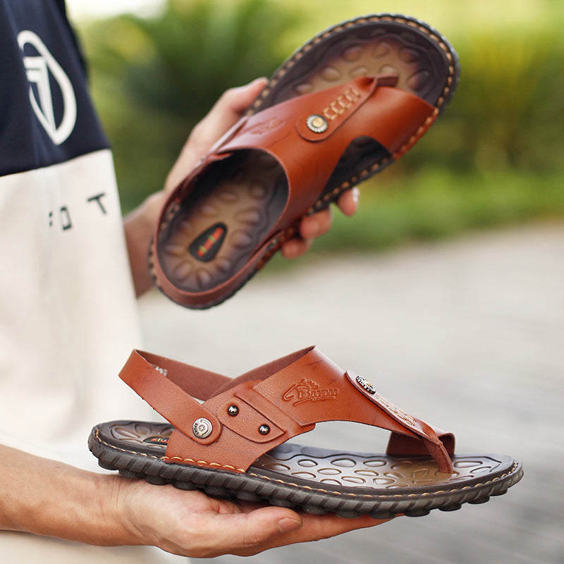 Comfortable Men's Sandals Arch Support – Lightweight, Breathable Open-Toe Design-TRUZENIC