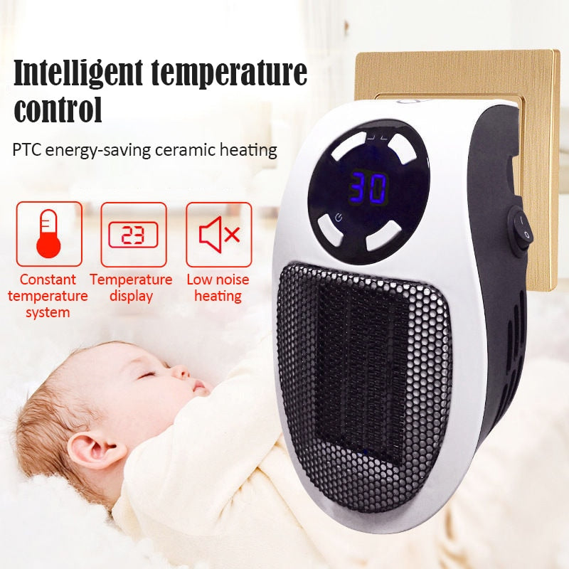 Compact Portable Heater with Adjustable Temperature Control – Best Small Heater for Energy Efficiency and Low Noise 1