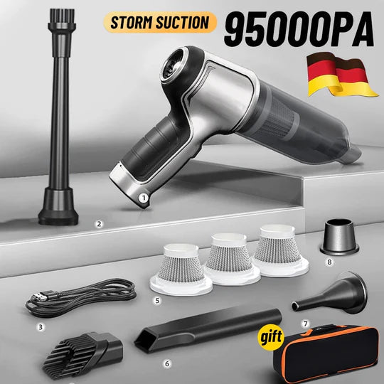 Cordless Car Vacuum Cleaner with 95000Pa Suction Power – Lightweight Design for Deep Cleaning and Versatile Use 5