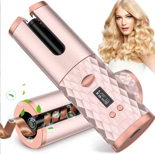 Cordless Hair Curler with Ceramic Barrel – Automatic Styling Tool for Effortless Curls 1