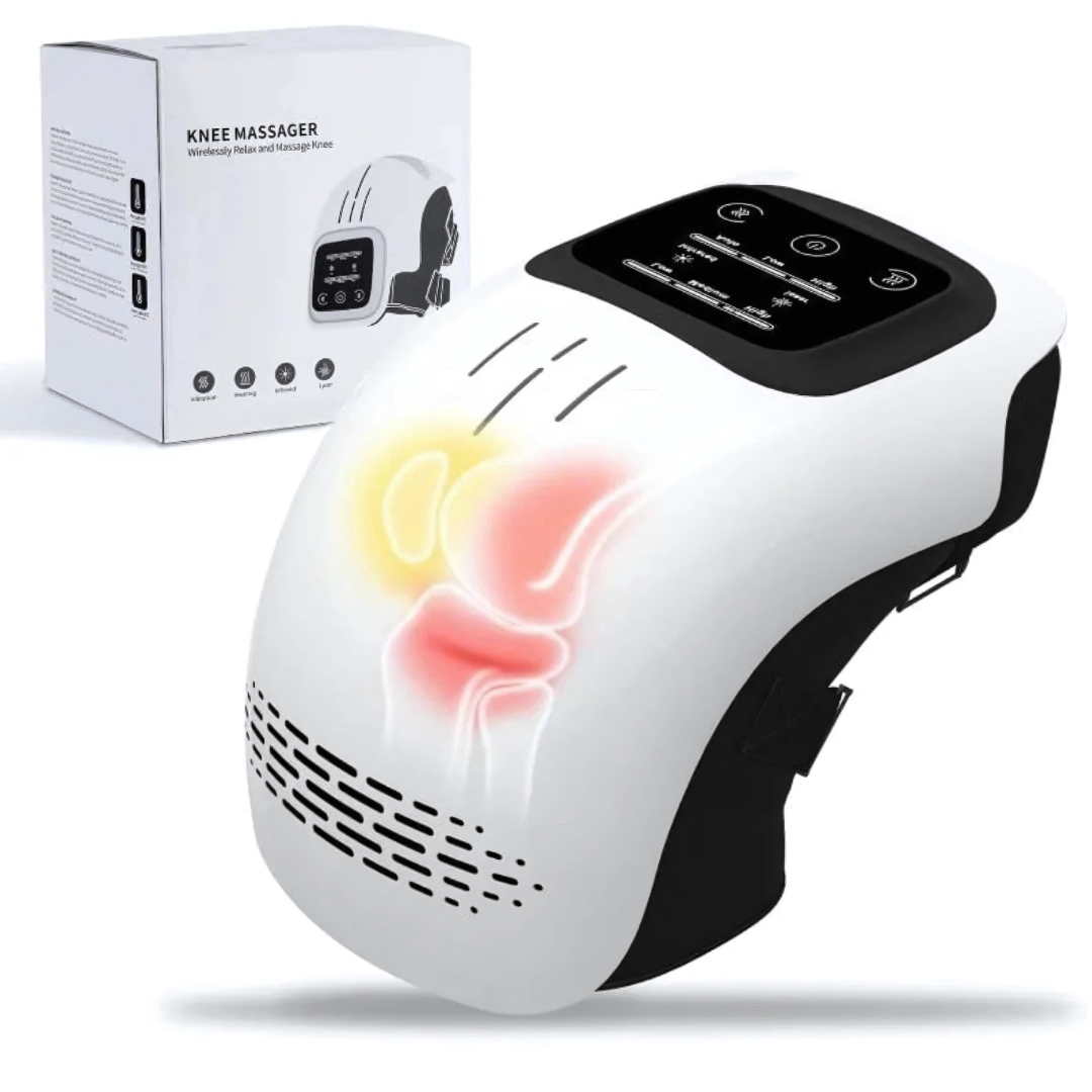 Cordless Heated Knee Massager with Adjustable Heat Settings for Knee Pain Relief – Portable Ergonomic Design 1