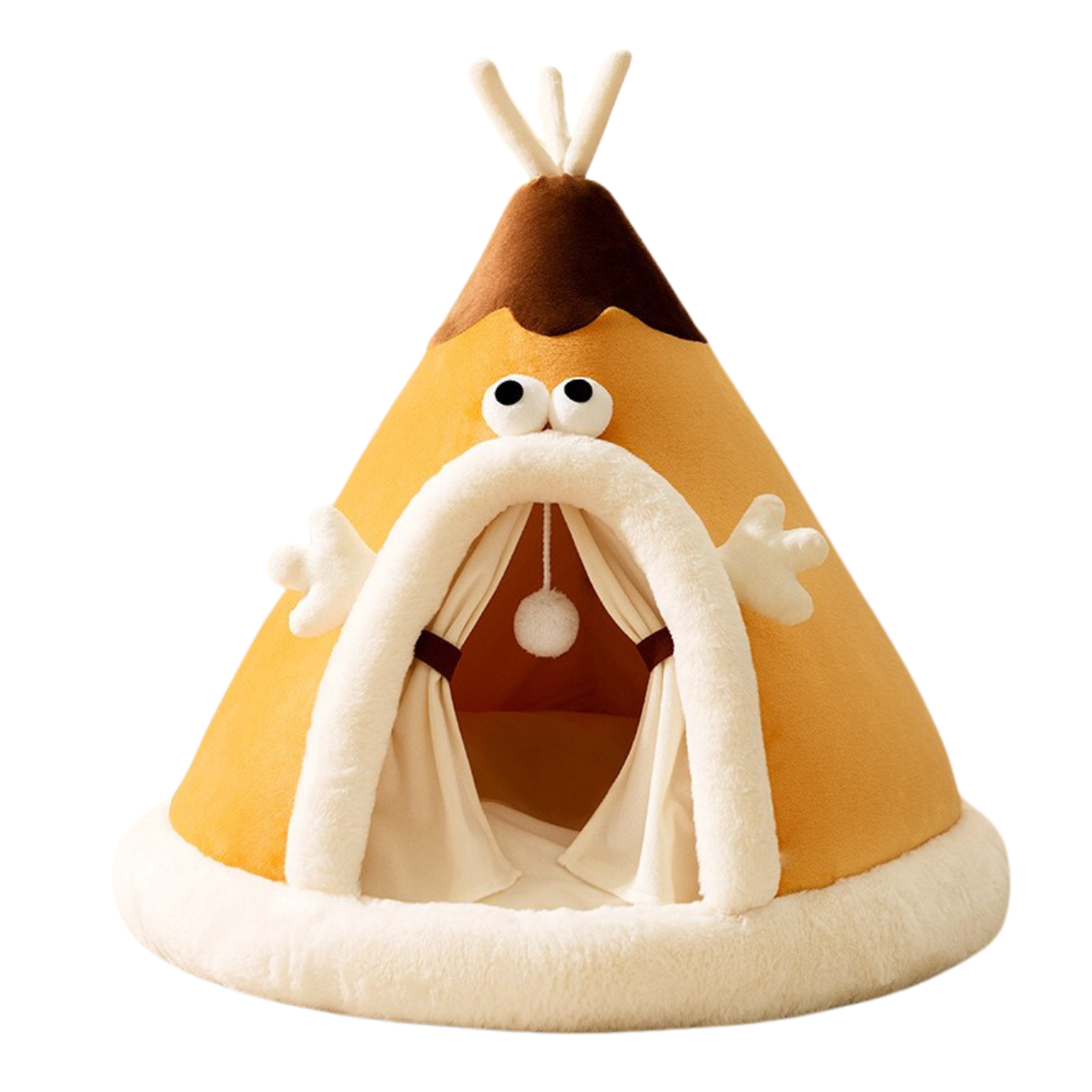 Cozy Cat Bed Tent in Soft Fleece Fabric – Warm Indoor Retreat for Cats and Small Pets 3