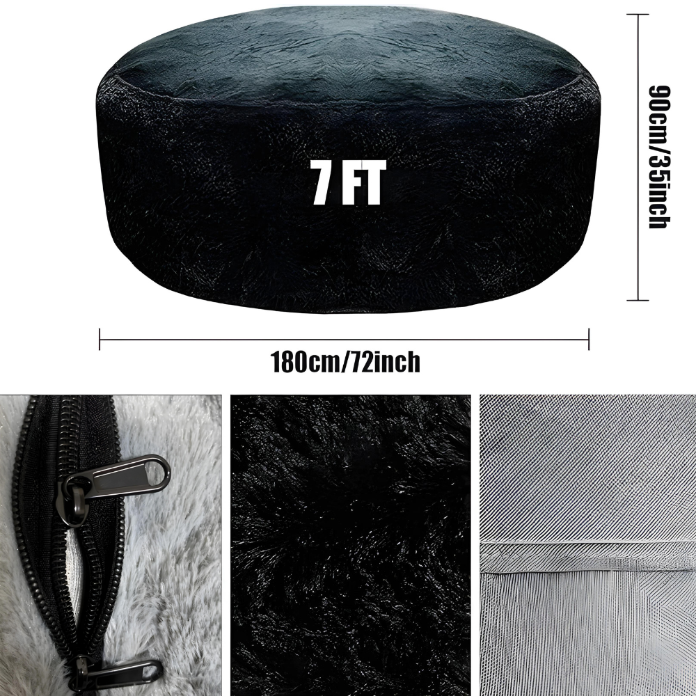 Cozy Fluffy Bean Bag Cover – Soft Slipcover for Customizable Fill, Perfect for Lounging and Napping 2