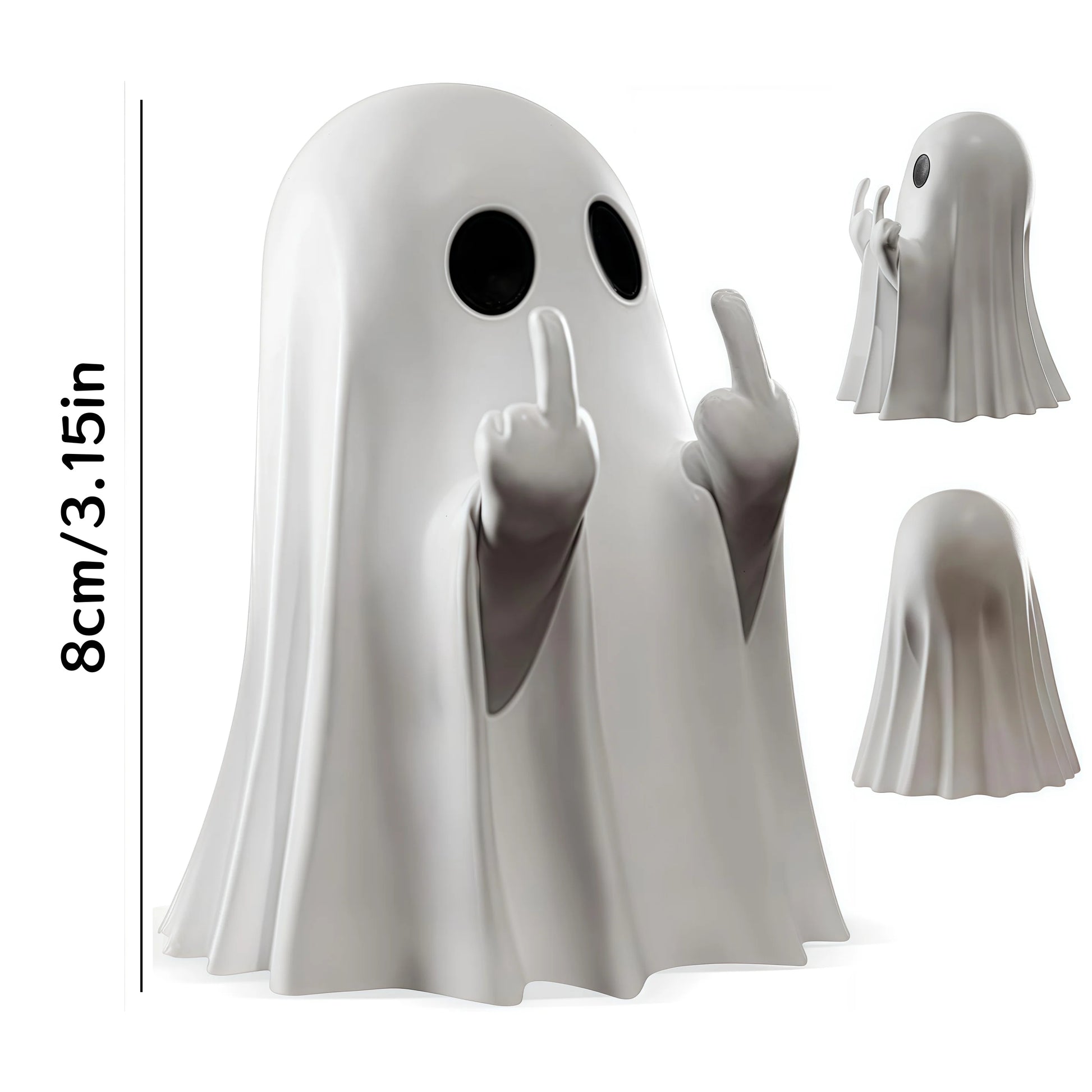 Cute Ghost Statue – Playful Halloween Decor for Indoor Display, Charming Decorative Figurine for Home and Coffee Table 1
