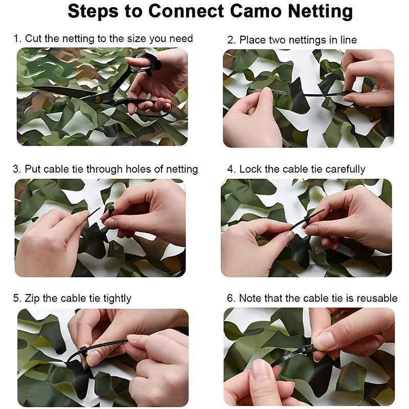 Durable Woodland Camouflage Netting for Hunting and Outdoor Use – Lightweight and Versatile 6