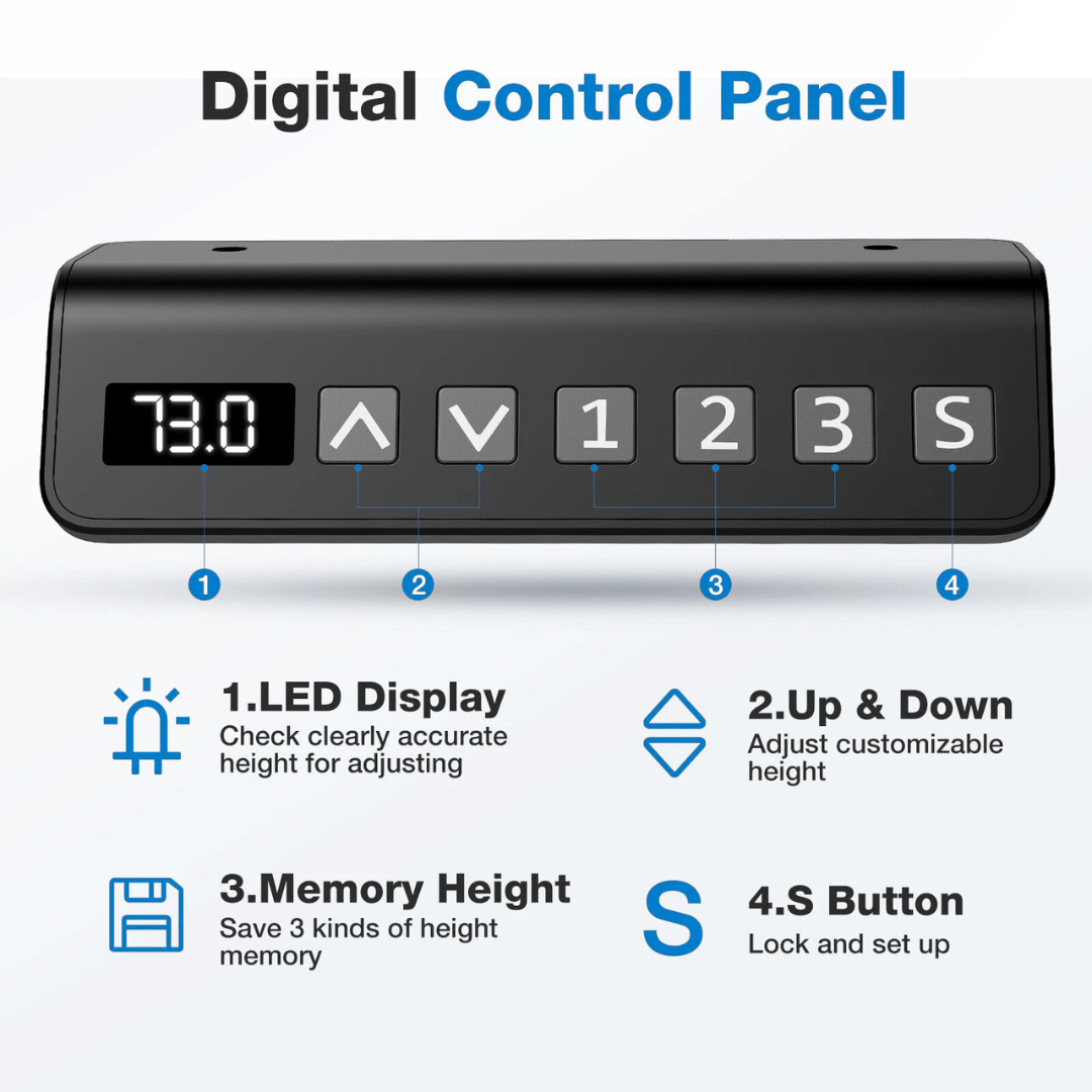 Electric Adjustable Standing Desk with Height Control – Ergonomic Workstation 5