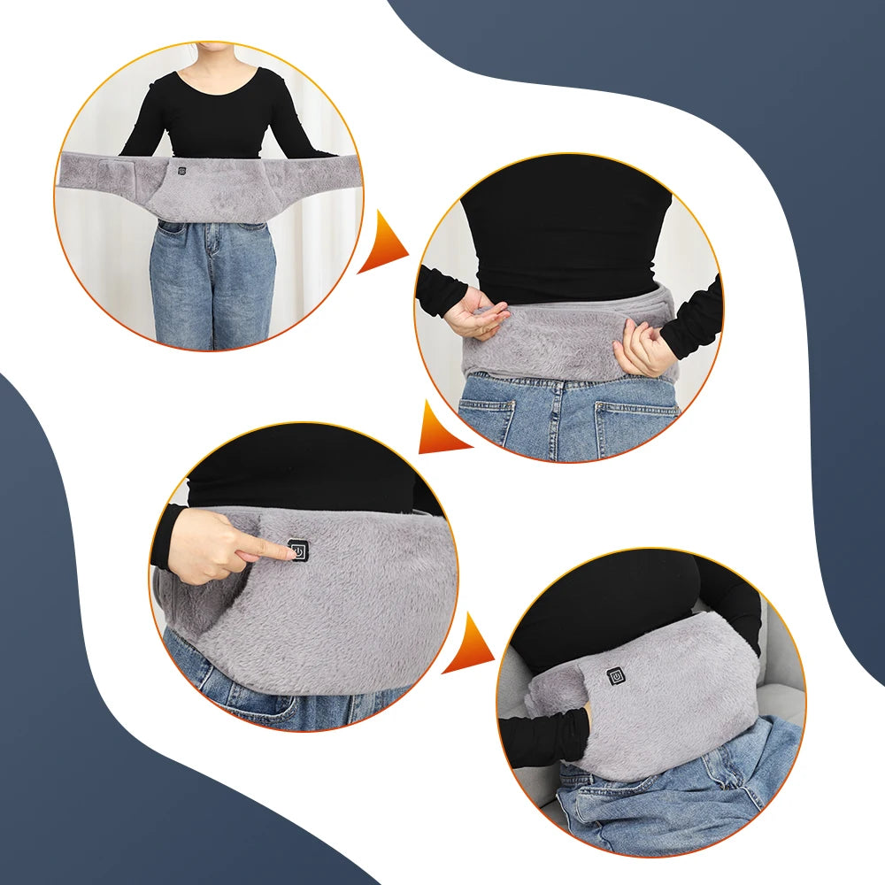 Electric Heating Belt with Intelligent Temperature Control – USB Rechargeable Waist and Hand Warmer 4