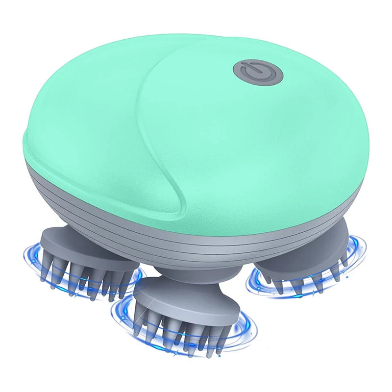 Electric Scalp Massager with 5 Modes, Deep Tissue Kneading for Stress Relief and Relaxation – Ergonomic Waterproof Design 6