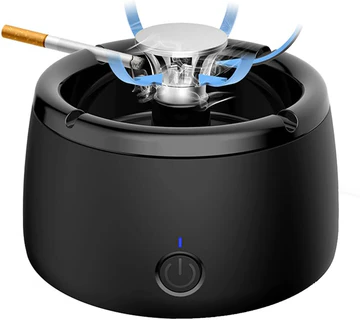 Electric Smokeless Ashtray with Air Purifier Function and Triple Filtration System – Compact Design for Home and Office 0