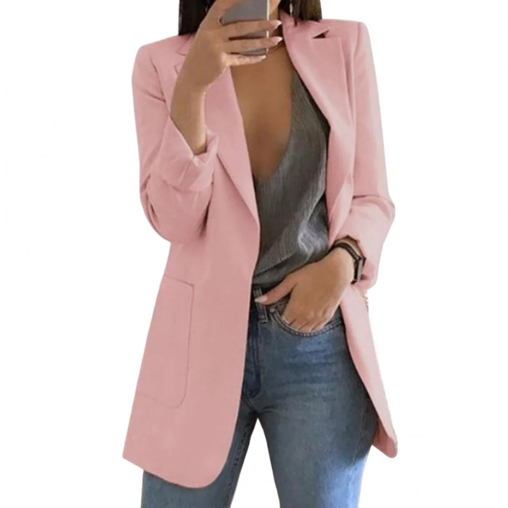 Elegant Black Blazer for Women in Luxurious Wool – Long Sleeve Tailored Jacket for All Occasions 5