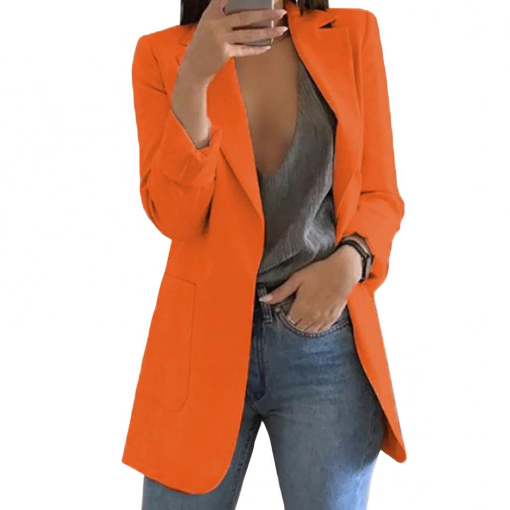 Elegant Black Blazer for Women in Luxurious Wool – Long Sleeve Tailored Jacket for All Occasions 6