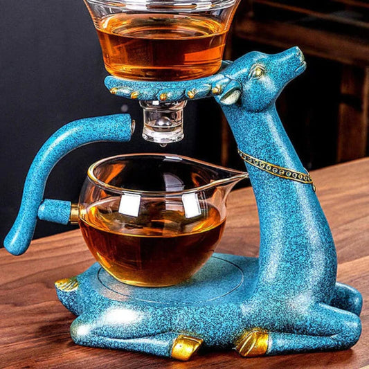 Elegant Ceramic Teapot Set with Animal Design – 5-Piece Tea Brewing Set 1