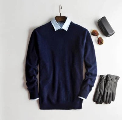 Elegant Men's Cashmere Sweater - Luxurious Softness and Timeless Style 2