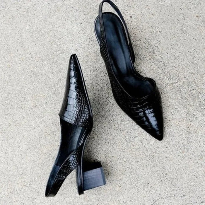 Elegant Orthopedic Pumps for Women with Arch Support and Pressure Relief – Classic Split Leather Design 3