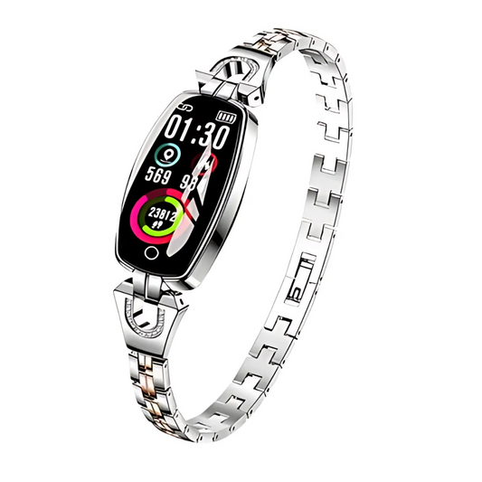 Elegant Smart Fitness Watch for Women – Heart Rate, Sleep Tracking, Waterproof Fitness Tracker Watch with Bracelet Strap 0