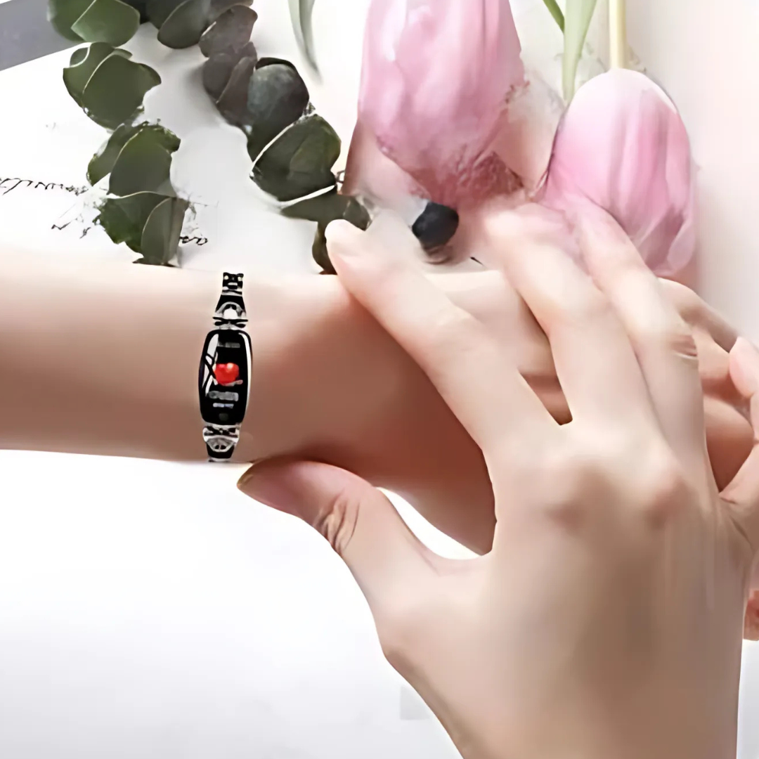 Elegant Smart Fitness Watch for Women – Heart Rate, Sleep Tracking, Waterproof Fitness Tracker Watch with Bracelet Strap 5