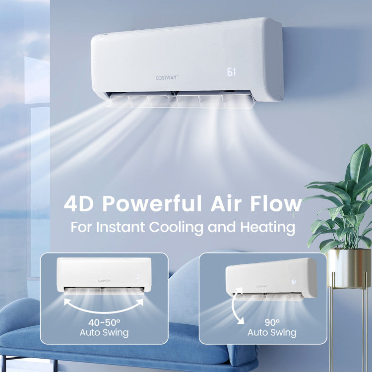 Energy-Saving Ductless Mini Split AC & Heat Pump – 12000 BTU with 21 SEER2 Efficiency 1