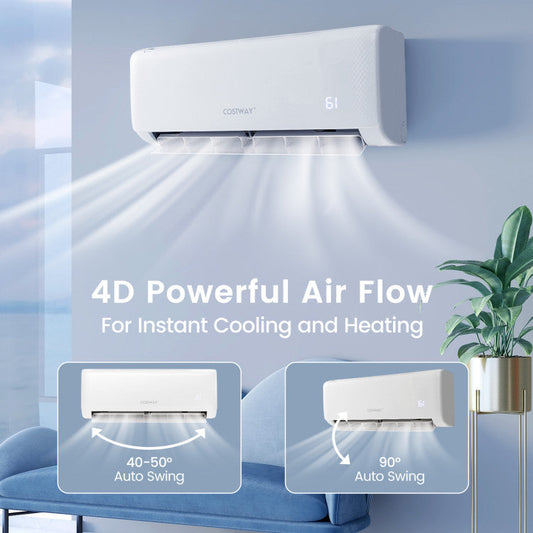 Energy-Saving Ductless Mini Split AC & Heat Pump – 12000 BTU with 21 SEER2 Efficiency 1
