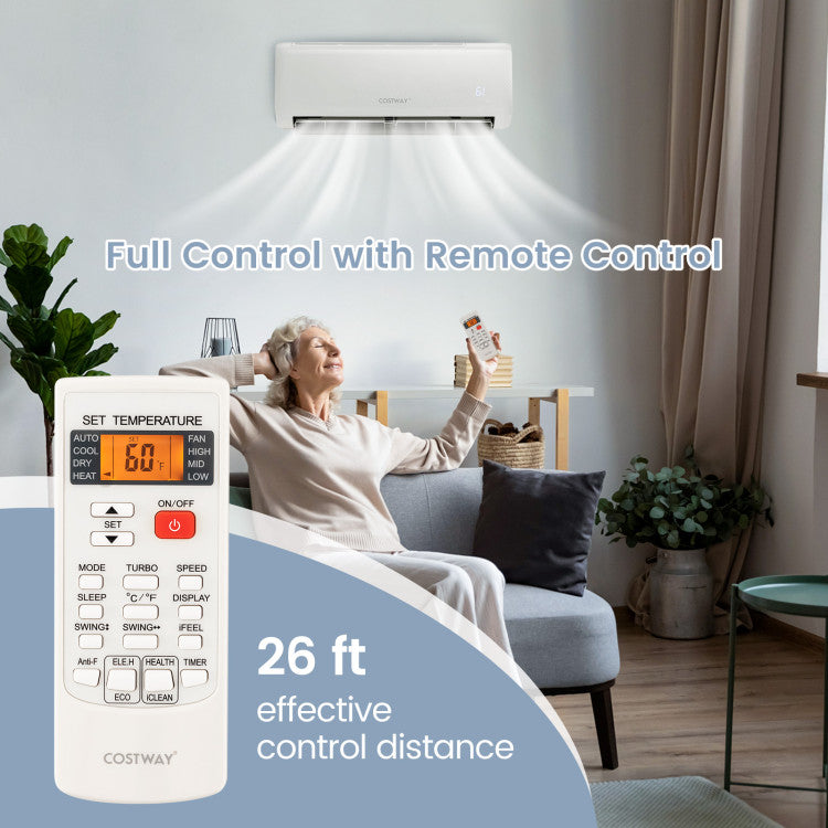 Energy-Saving Ductless Mini Split AC & Heat Pump – 12000 BTU with 21 SEER2 Efficiency 3