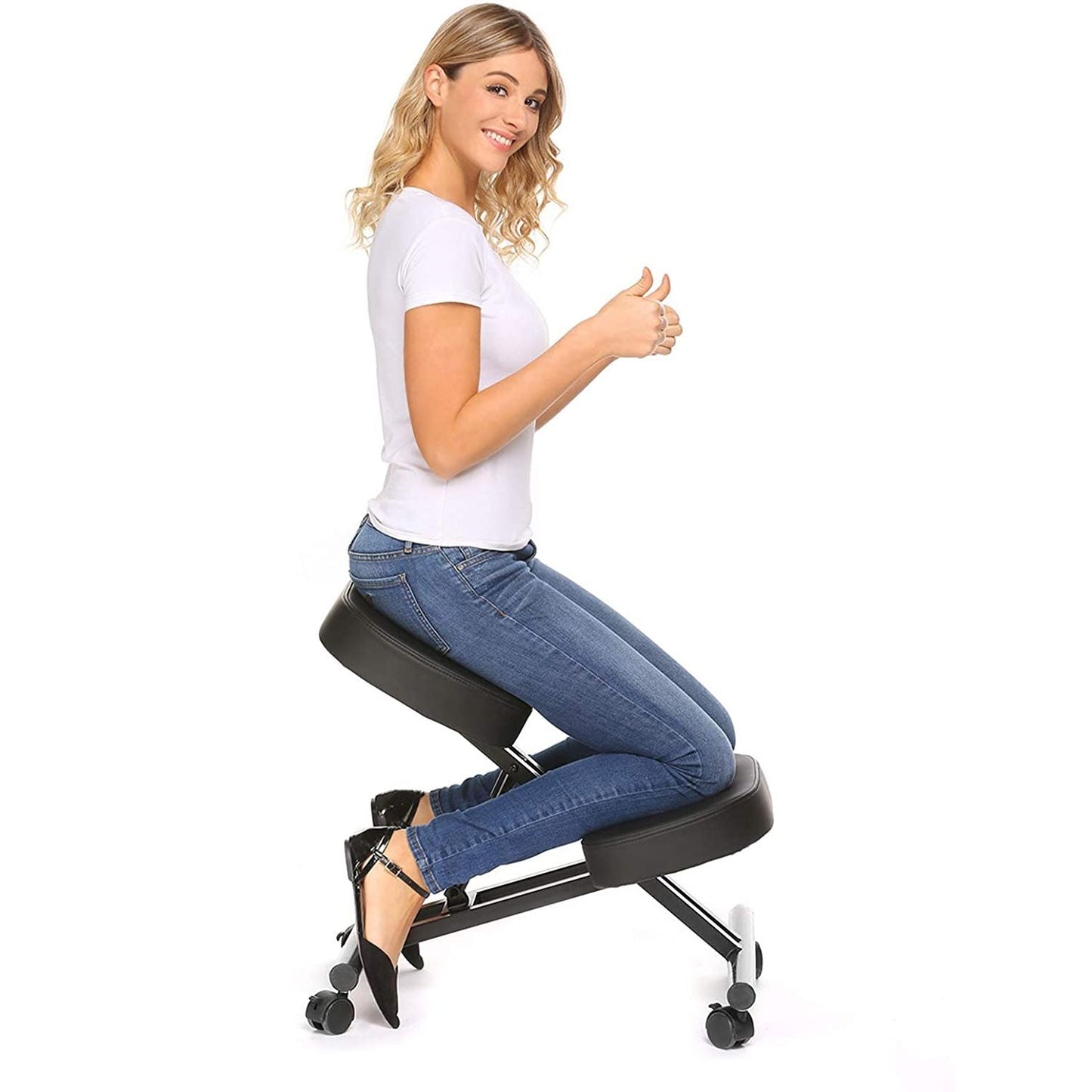 Ergonomic Adjustable Kneeling Chair for Improved Posture and Comfort – Best Kneeling Office Chair with Durable Design 1