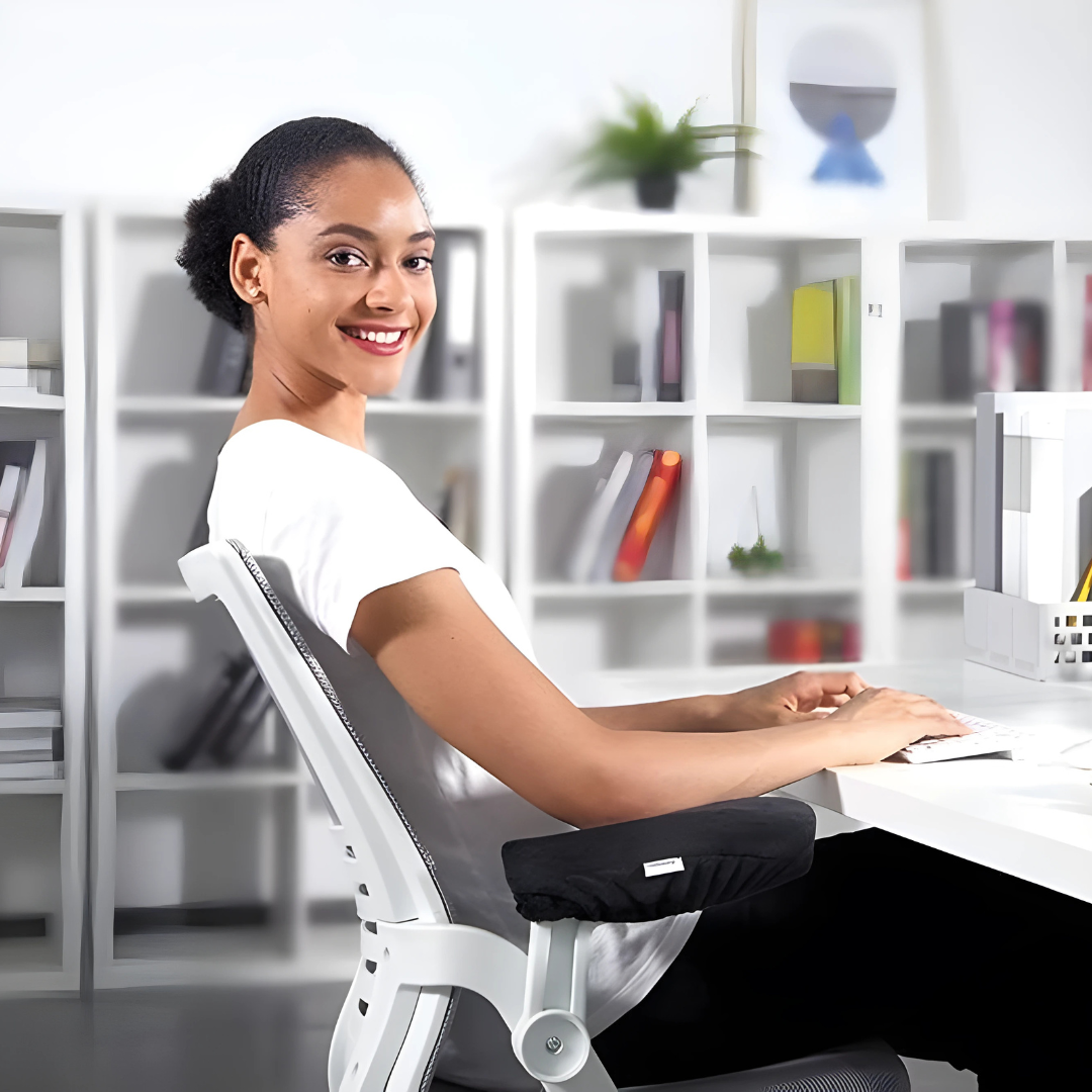Ergonomic Armrest Pillow and Chair Arm Cushions for Desk Chairs - Memory Foam, Non-Slip, Universal Fit, Ideal for Office and Home Use 1