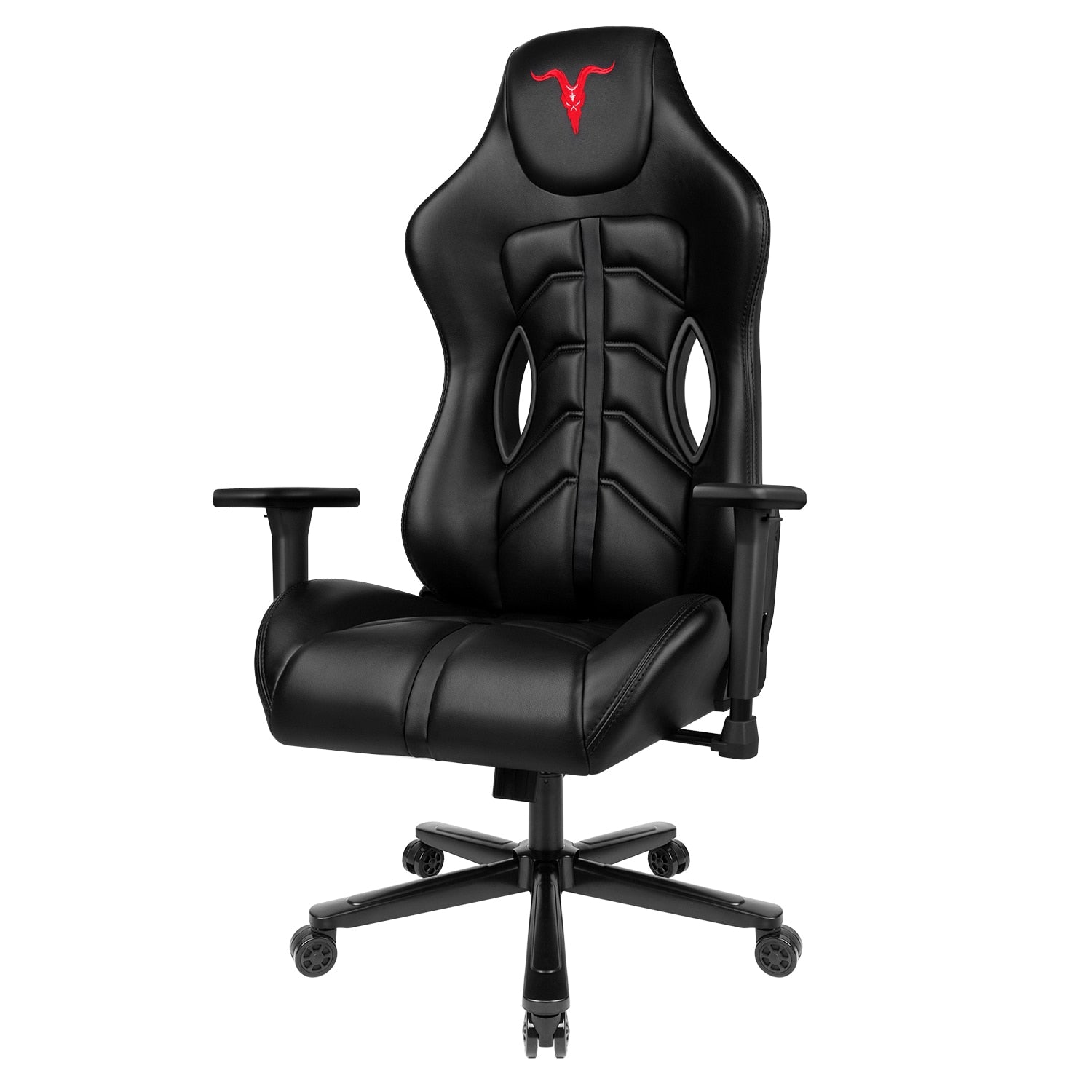 Ergonomic Gaming Chair with PU Leather Upholstery, Adjustable Height, High Back Support and Swivel Base 1