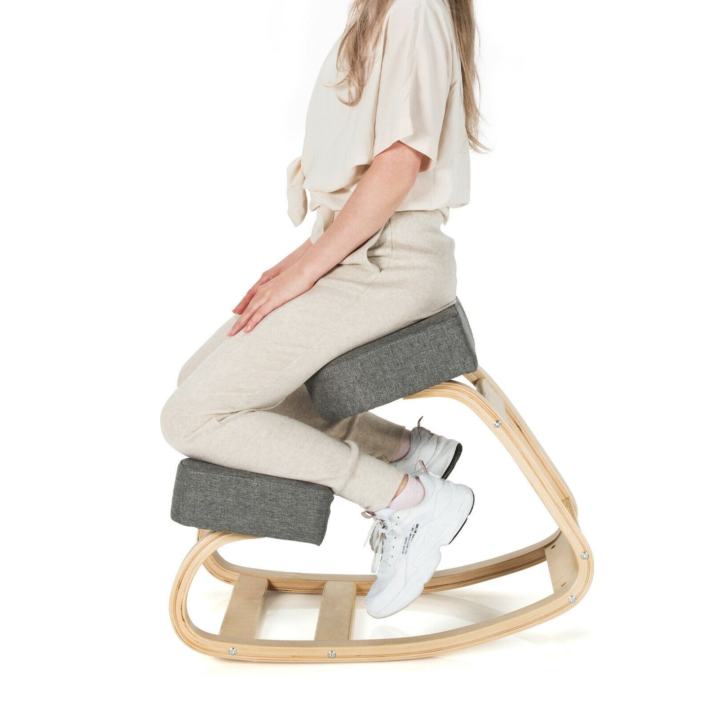 Ergonomic Kneeling Chair with Adjustable Height and Comfort Padding 3