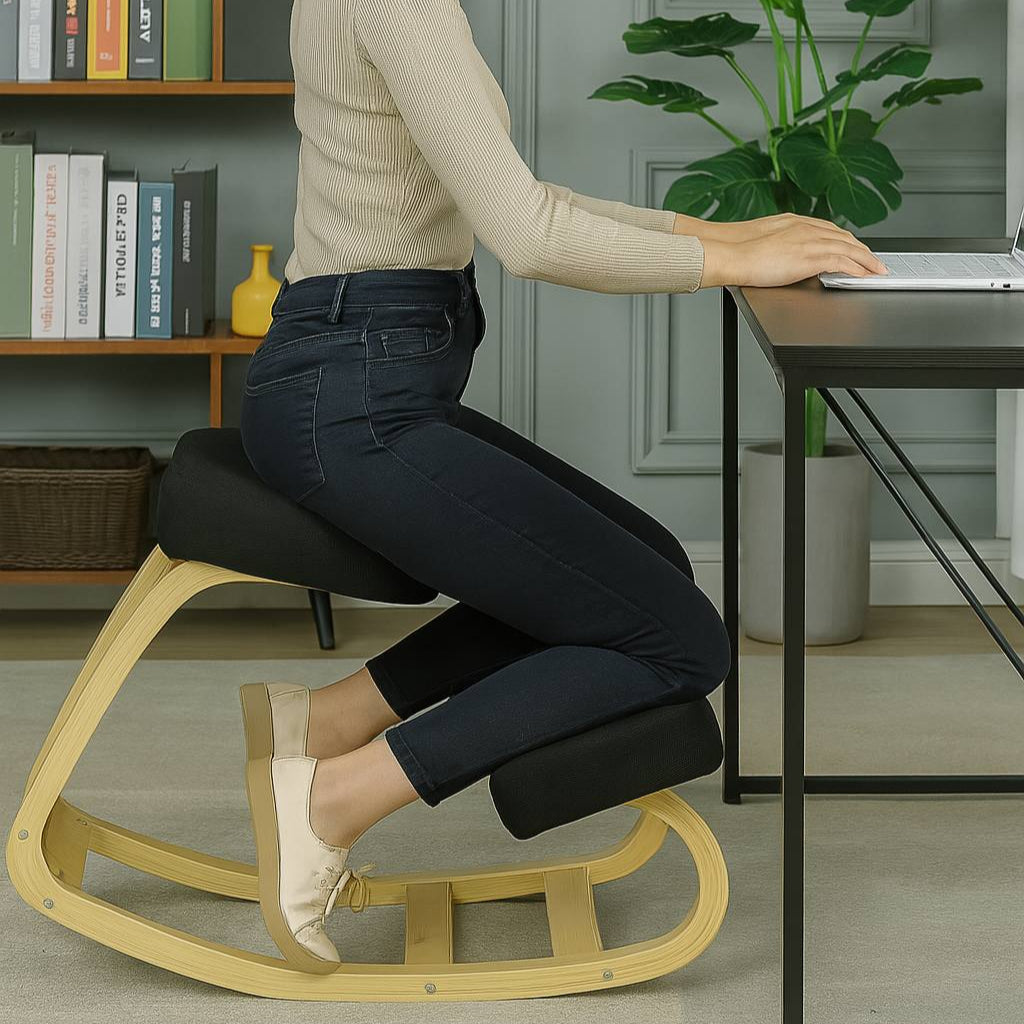 Ergonomic Kneeling Chair with Adjustable Height and Comfort Padding 7