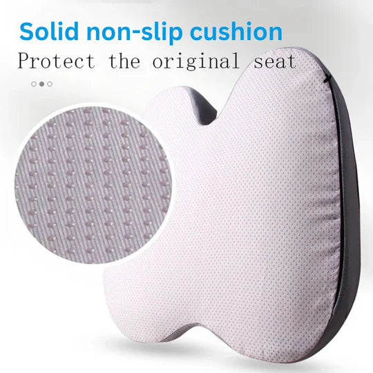 Ergonomic Memory Foam Car Seat Cushion for Sciatica Relief – U-Shaped Tailbone Support 6