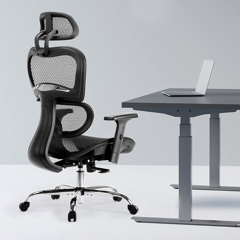 Ergonomic Office Chair with Adjustable Height and Lumbar Support – Breathable Mesh Desk Chair for Comfort and Good Posture 4