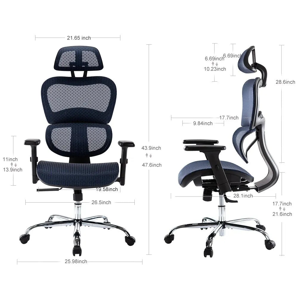 Ergonomic Office Chair with Adjustable Height and Lumbar Support – Breathable Mesh Desk Chair for Comfort and Good Posture 5
