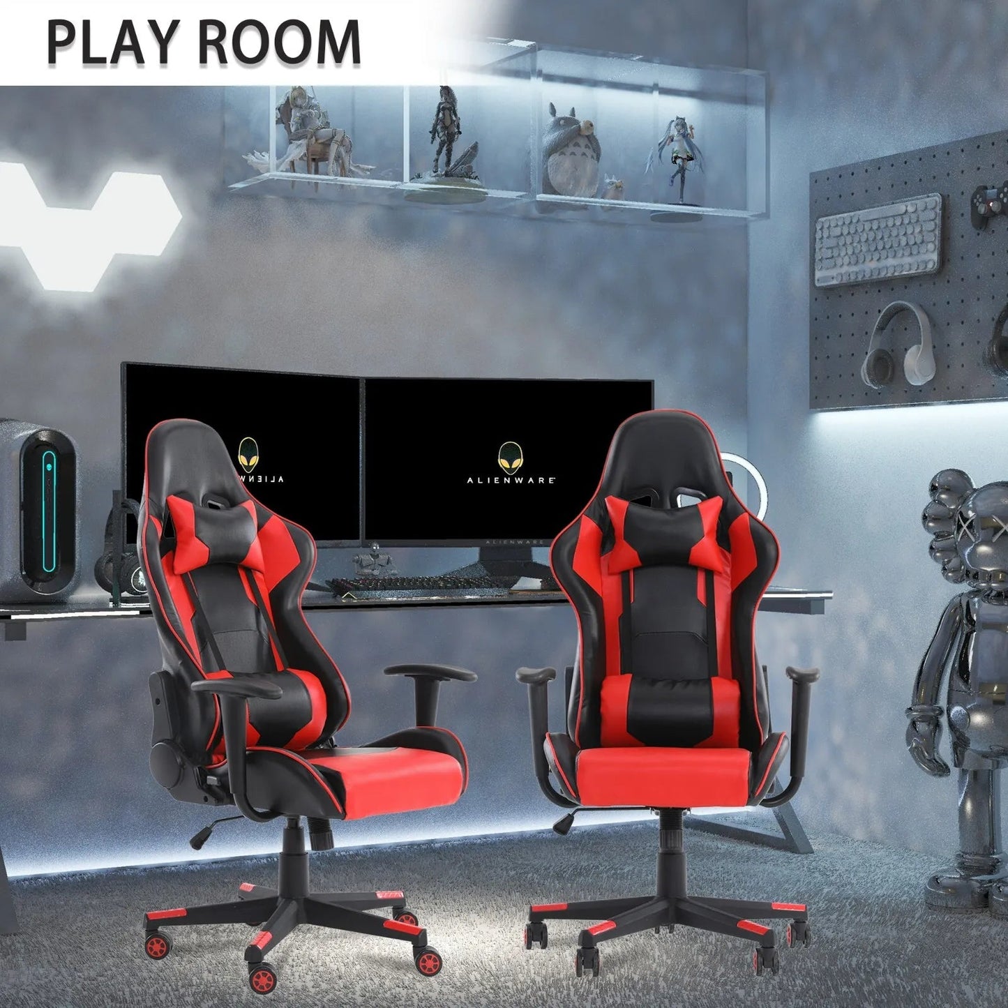 Ergonomic Office Chair with Adjustable Height and Neck Support – Comfortable Desk Chair for Gaming and Work 3
