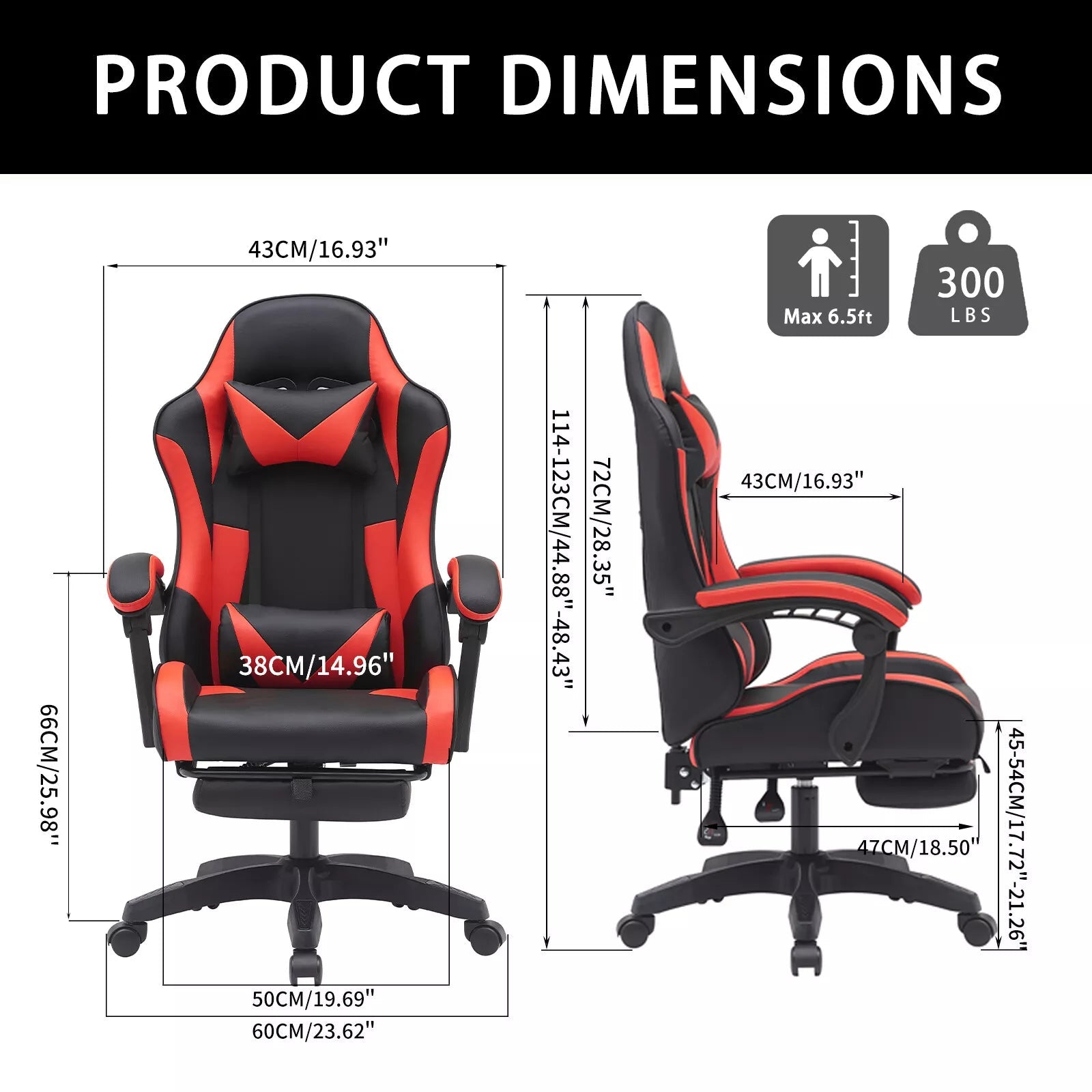 Ergonomic Office Chair with Adjustable Height and Neck Support – Comfortable Desk Chair for Gaming and Work 5