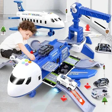 Extra-Large Airplane Toy Set with Interactive Sound and Lights – 20-Piece Emergency Playset for Kids Ages 3-12 0