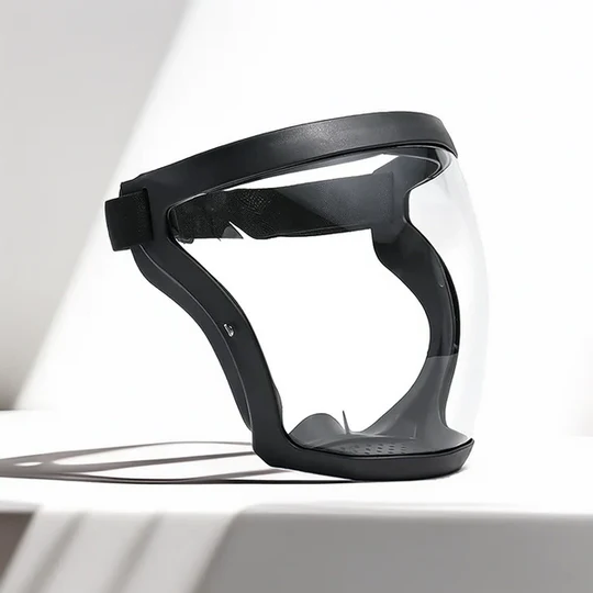 Full Face Anti-Fog Shield with Adjustable Band – Reusable Waterproof Safety Goggles 1